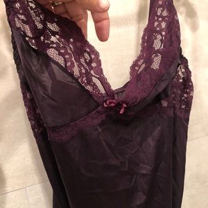 Lingerie “Body Suit, Teddy” Size Med Like New Plum